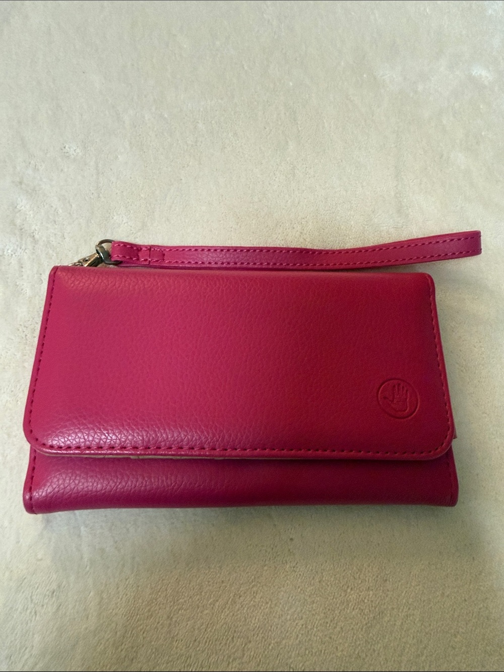Body Glove Hot Pink Leather Wristlet Clutch